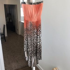 Like new high low tube cheetah dress